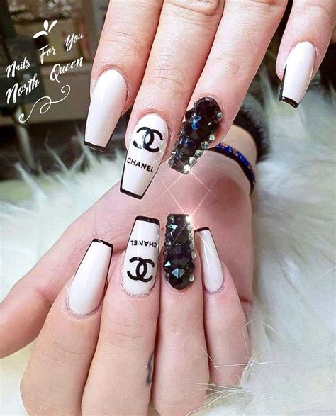 chanel nail design ideas|chanel nails images.